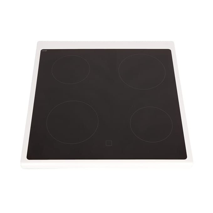 AEG glasplaat met kader, wit, 596x600mm 140197244035