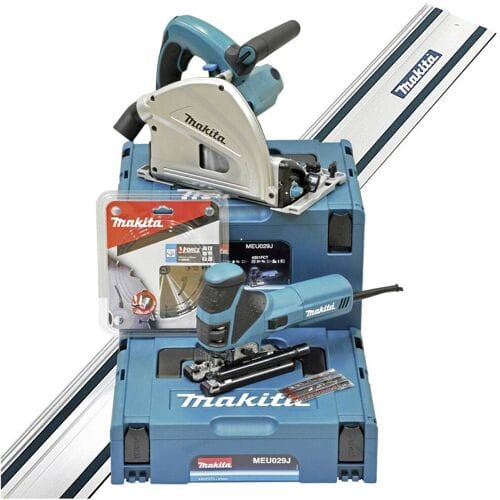 Makita MEU029J - Invalzaag & decoupeerzaag combiset - Exclusief geleiderail