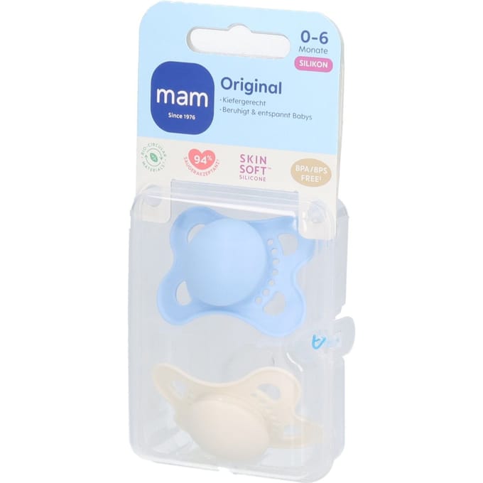 MAM Original fopspeen 0-6 maanden Blue unisex