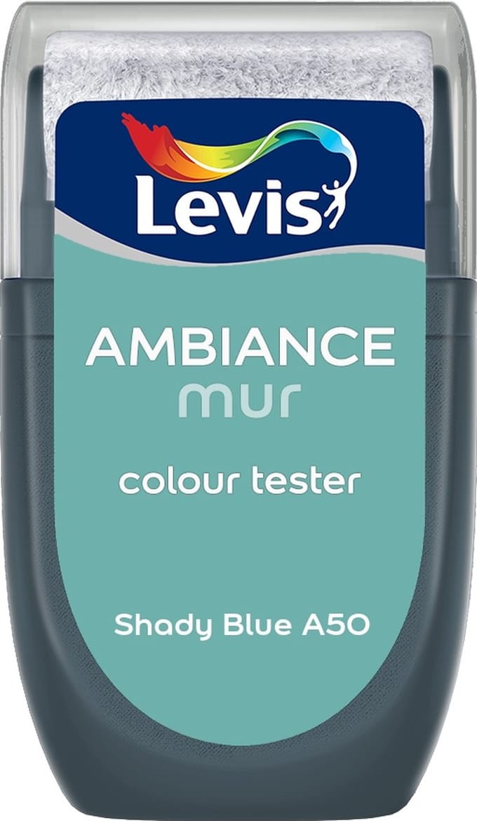 Levis - Muurverf Kleurtester Mat Mix - Shady Blue A50 - Mengverf - 30 Ml