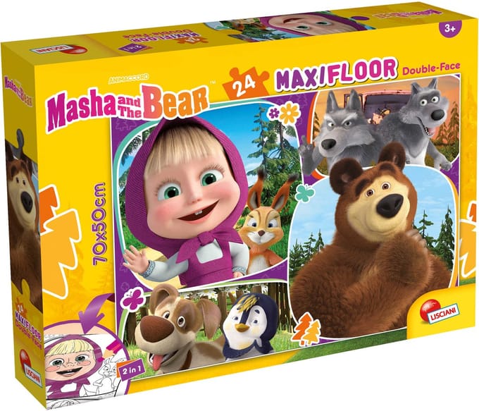 Lisciani - Masha - puzzel Maxifloor - 24 stukjes