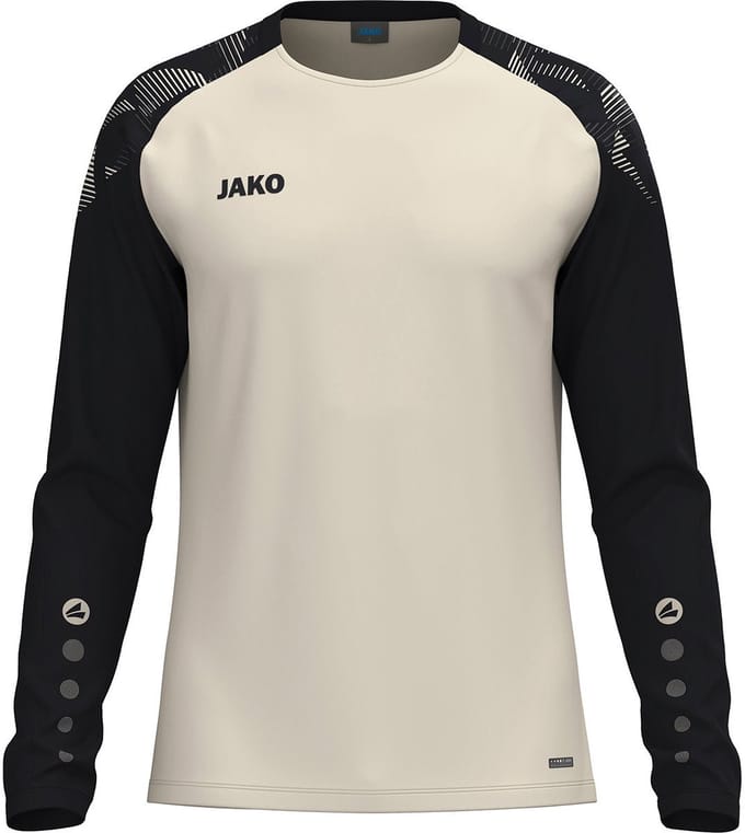 Jako Sonic Longsleeve Kinderen - Off White / Zwart | Maat: 116