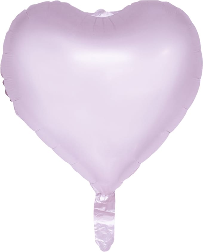 Folieballon hart pastel paars 46 CM