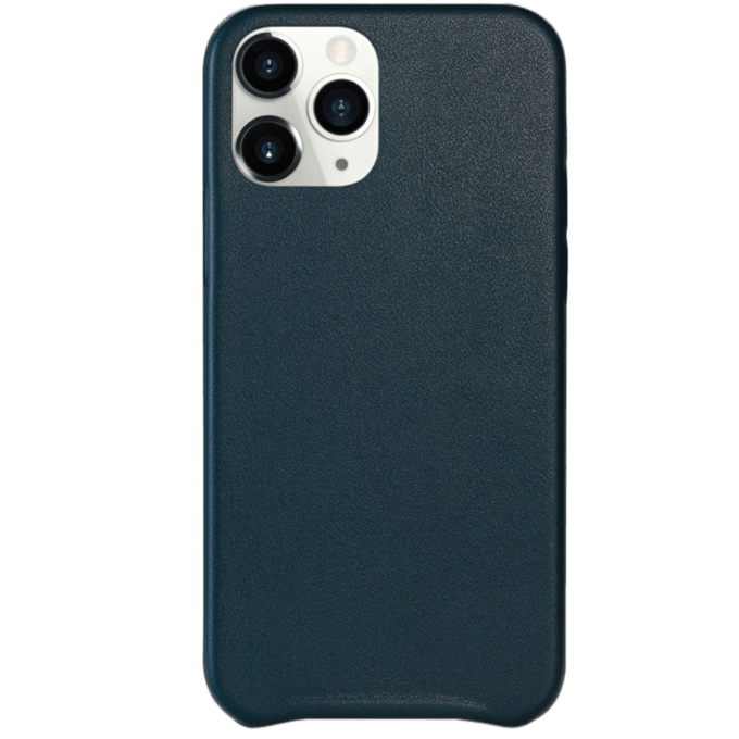 Mocaa iPhone 12 Pro  Max Slim Fit Hoesje Lederlook Blauw