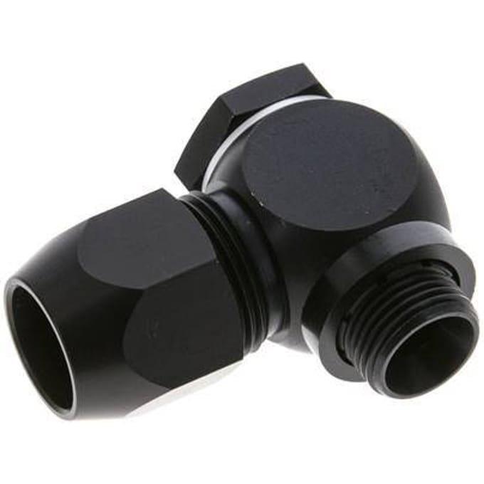 16x10mm & G3/8'' Aluminium L-Vorm Knelfitting Buitendraad 10bar Kunststof en Polyamide