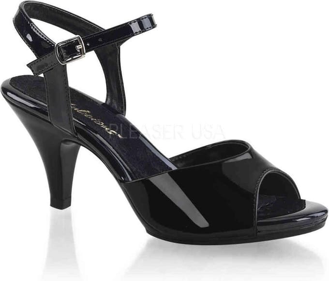 Fabulicious Hoge hakken -35 Shoes- BELLE-309 Zwart