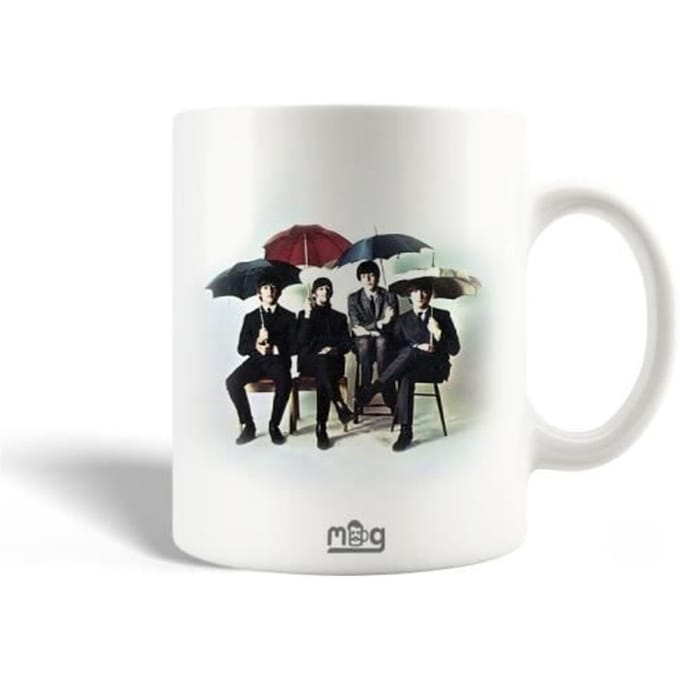 Keramische mok The Beatles Musical Group Poster wit