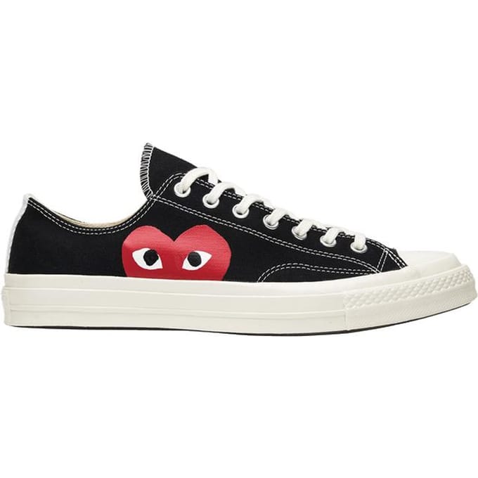 Comme des Garçons Play x Converse Chuck 70 Low 'Zwart' 35 white