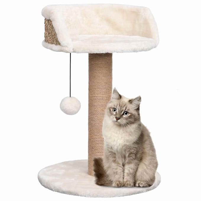 vidaXL - Kattenboom - met - mandje - 49 - cm - zeegras