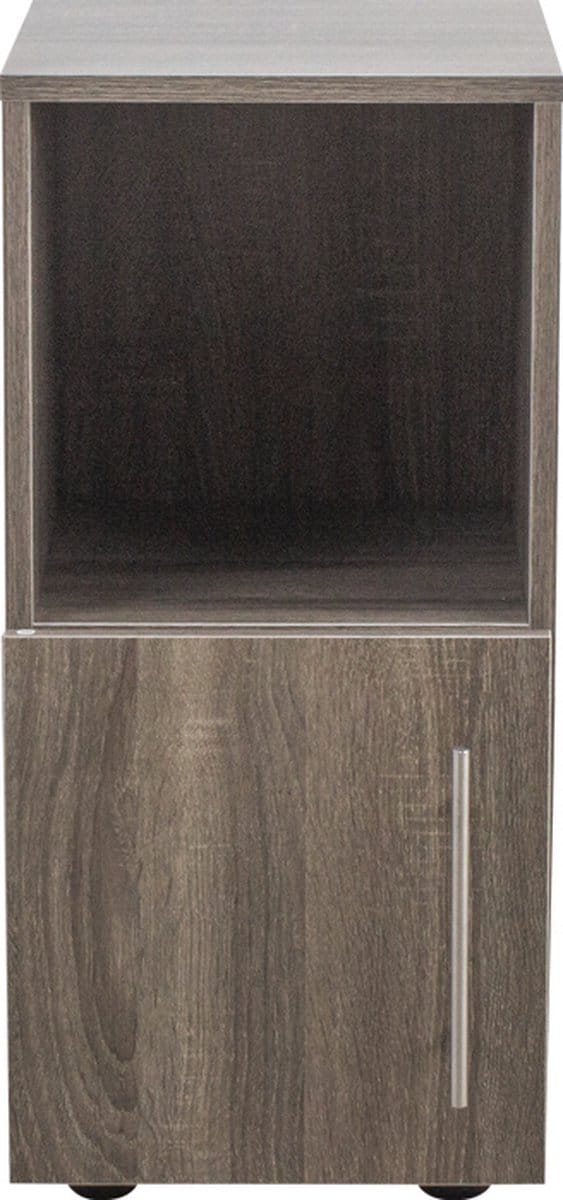 Nachtkastje - halkastje - 64 cm hoog - bruin kleurig