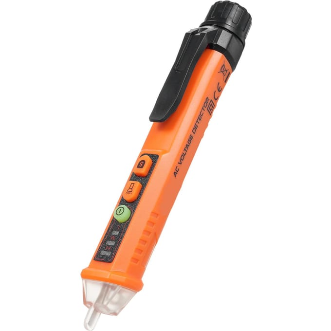 Spanningstester Contactloze spanningsdetector Circuittester Elektrische tester met dubbel bereik oranje