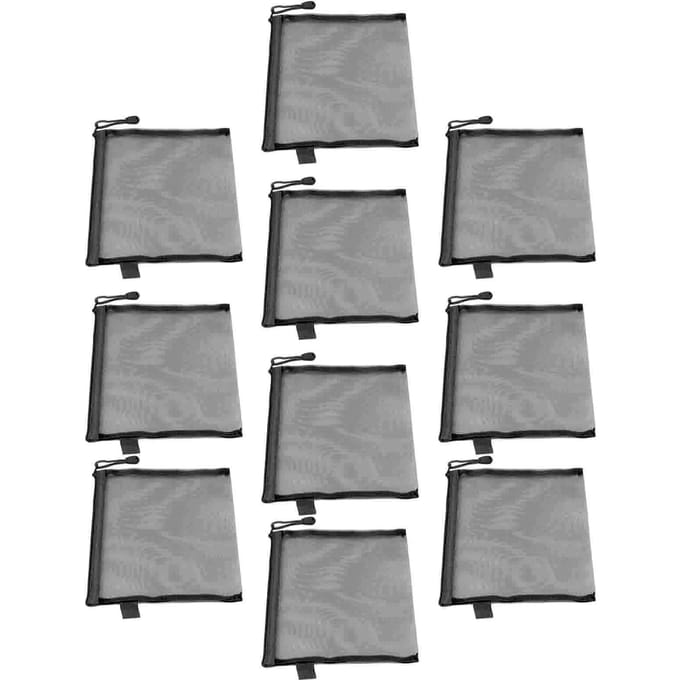 10 STUKS Rits Documenten Etui Waterdicht Scheurbestendig A5 Papierformaat Document Organizer Tas Grijs zwart