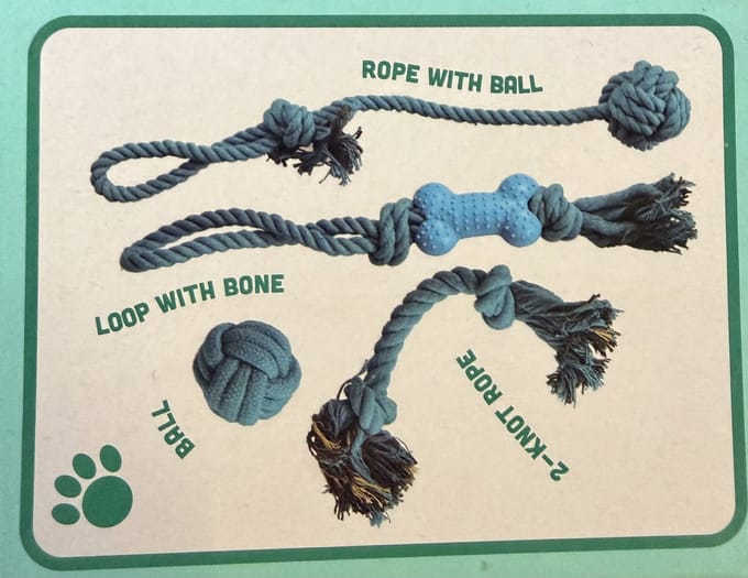 Pet Ville - Hondentouw Speelgoedset - Set van 4