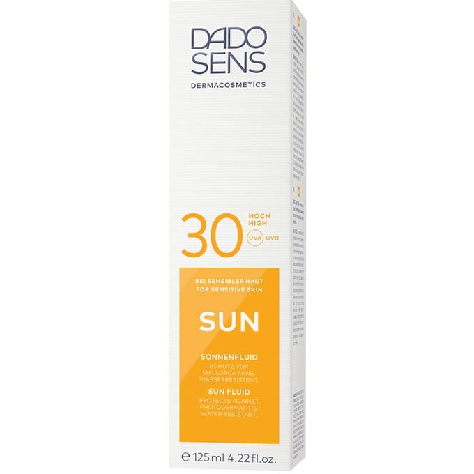 Trekt snel in en plakt niet - Dado Sens SUN Sun Fluid SPF 30