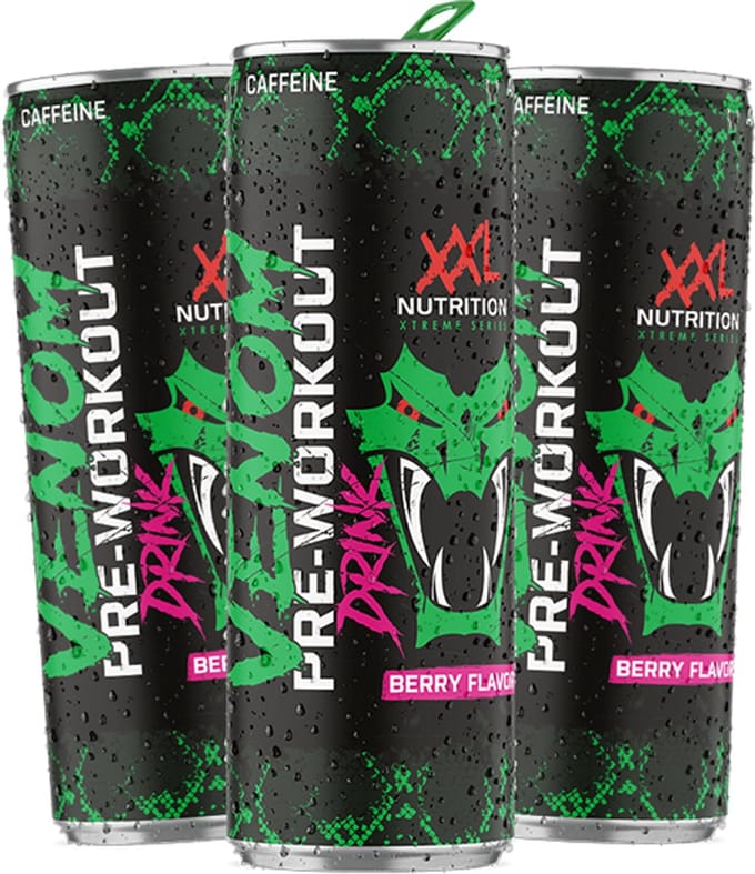 XXL Nutrition - Venom Pre Workout Drink - Berry - 24 Tray