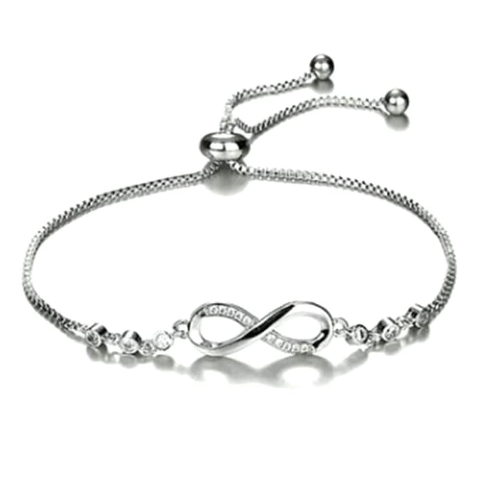 Modieuze Strass Armband Dames Legering Verstelbaar Prachtige Unieke Hanger Armband Sieraden gray
