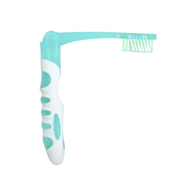 GuruNanda, basique, brosse à dents pliable, souple, 1 brosse à dents white