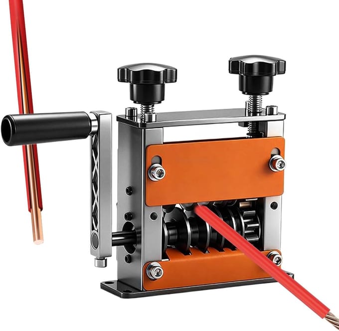 Schrootdraad Striptoestel - Kabel Stripper - Afvalkabels Strippen - 6-Gats Instelbaar - 1-17 mm - Oranje