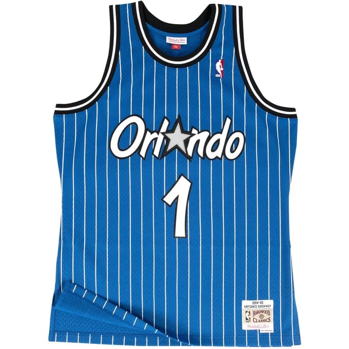 Mitchell And Ness NBA Orlando Magic 1994-1995 Penny Hardaway Swingman Shirt Blauw