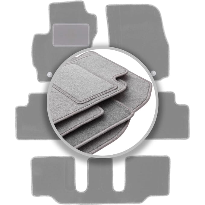 Grijze automatten voor: Mazda 5 I 7-zitter (2005-2010)