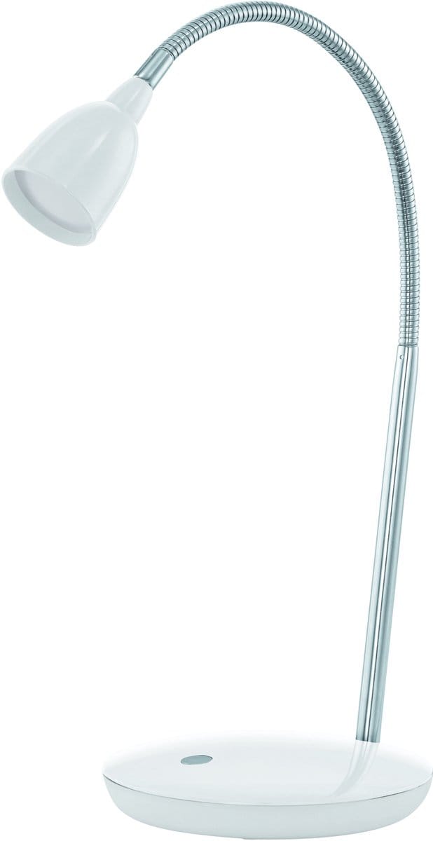 EGLO Durengo Tafellamp - LED - Wit, Chroom