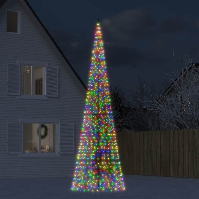 vidaXL - LED-kerstboom - 1534 - LEDs - kleurrijk - 500 - cm
