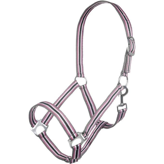 Nylon hoofdstel voor paard HKM Linz