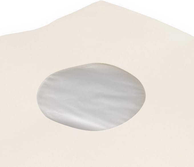 LP binnenhoezen DeLuxe creme/gebroken wit met kunststof binnenvoering