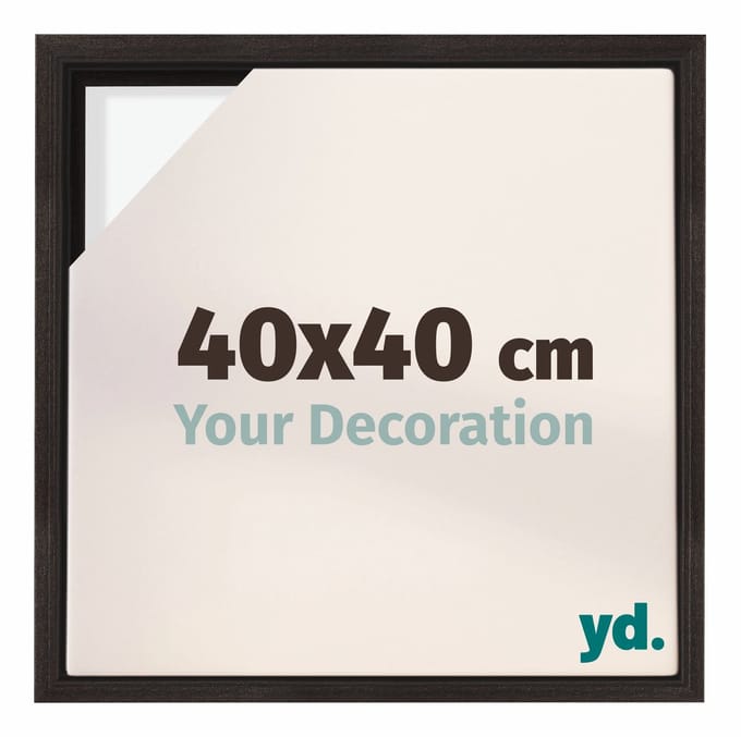 yd, Baklijst 40x40 cm Eiken Donker - Lijst voor Canvasdoek - MDF Lyon
