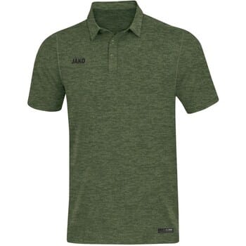 Jako Premium Basics Polo Heren - Kaki Gemeleerd | Maat: XXL