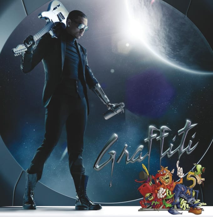 CD CHRIS BROWN - Graffiti  Niet Japanse Rap & Hip-Hop/R&B Gebruikt gray