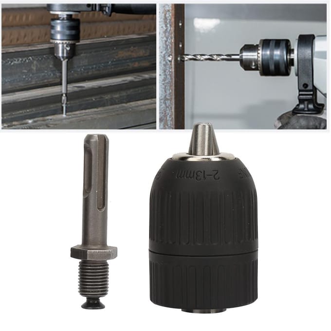 Sleutelloze Boorkop 2.013mm met 1220UNF+SDS Ronde Schacht Adapter Converter