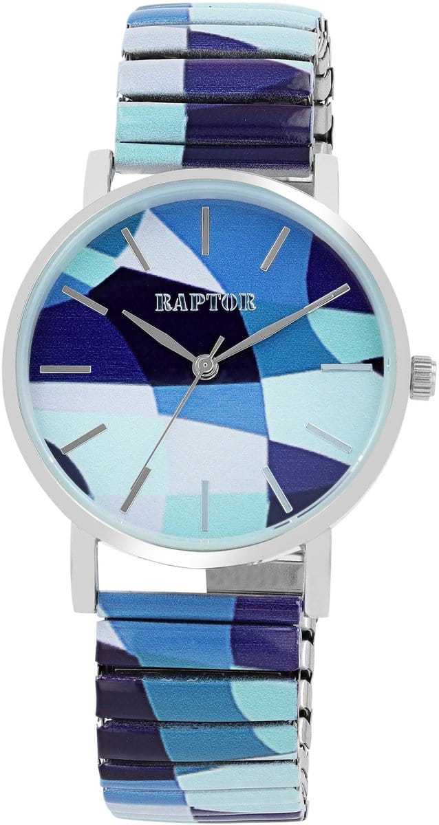 Raptor Herenhorloge siliconen JW20204 met echte leren band, 5ATM, basic, modern, zakelijk