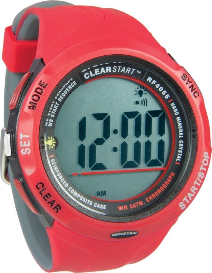 RF4055 Clear StartT zeilhorloge 50 mm, rood,