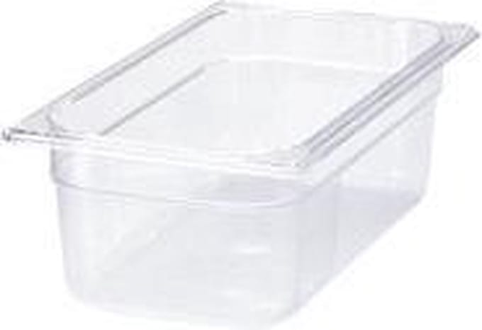 Rubbermaid 117P Rechthoekig Pan 3,8 l Transparant 6 stuk(s)