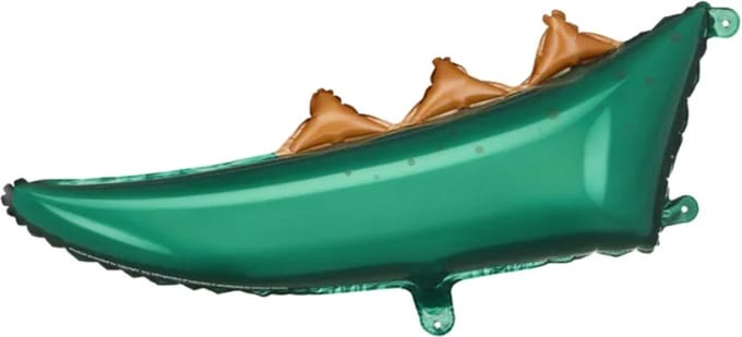 Partydeco - Folieballon Dinosaurus staart - 79 x 35 cm