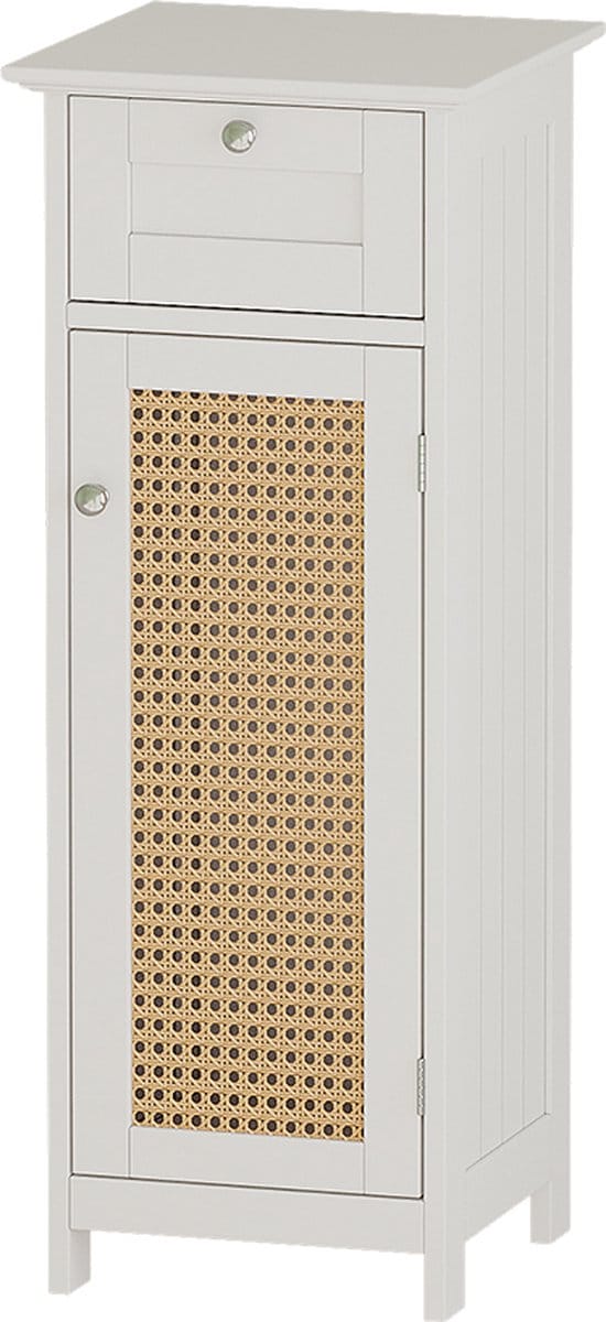 Vicco Rosario Halfhoge kast – 32 x 87 cm met deur en lade Wit