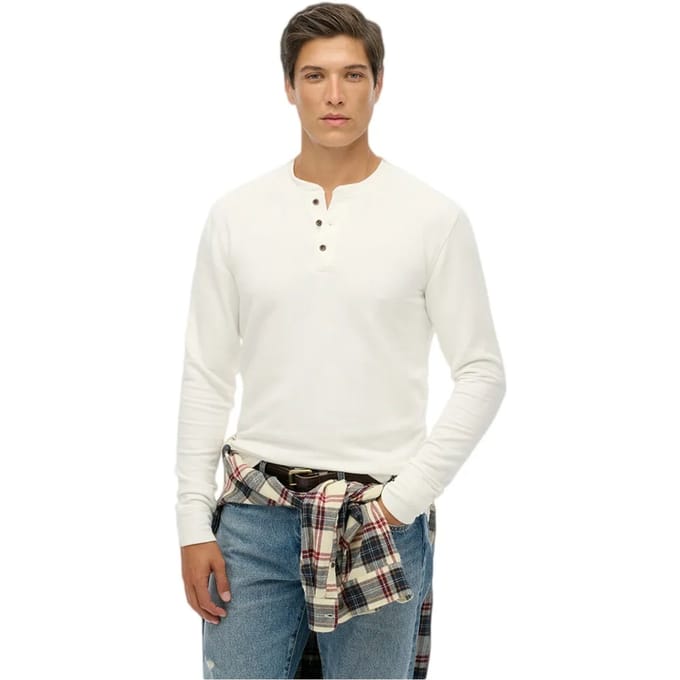 Superdry - The Merchant Store - Grandad Top - Heren - Tops