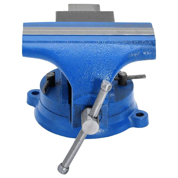 vidaXL - Bankschroef - 150 - mm - gietijzer - blauw