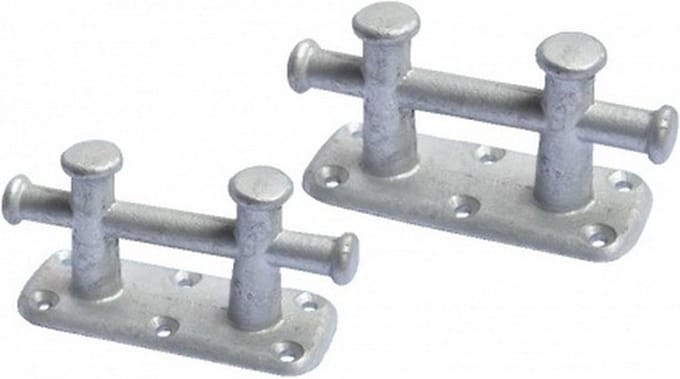 BREG - Gegalvaniseerde Kruisbolder - Dubbele Bolder - Hoogte 10 cm - Lengte 20 cm
