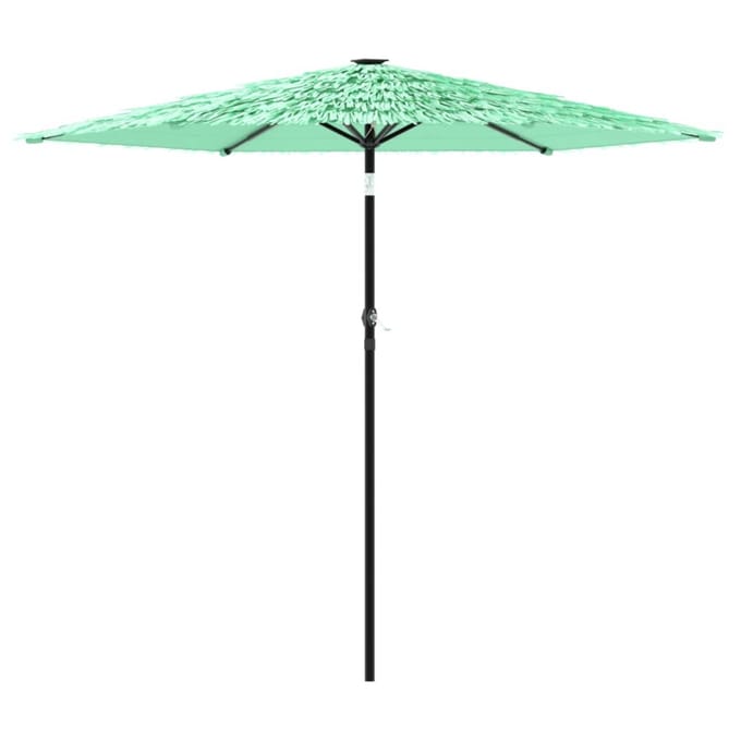 vidaXL - Parasol - met - stalen - paal - 223x223x213 - cm - groen