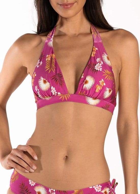Cyell - Maat 36B - WILD ORCHID Bikinitop Halter Voorgevormd Dames