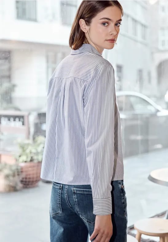 Gestreept overhemd blouse