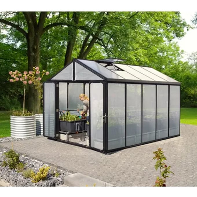 Vitavia Tuinkas Zeus Comfort 10000 - Polycarbonaat 10mm - Zwart - 258x391x250cm