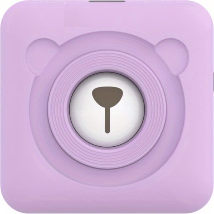 Mini Printer - Mobiele Fotoprinter - Draadloos Pocket Printer - Voor Mobiel - Paars