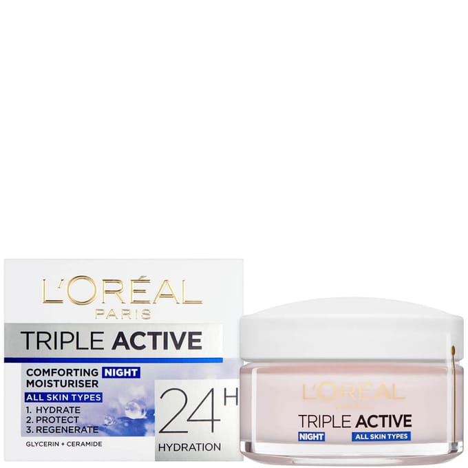 L'Oréal Paris Dermo Expertise Triple Active Hydraterende Nachtmoisturizer (50 ml)