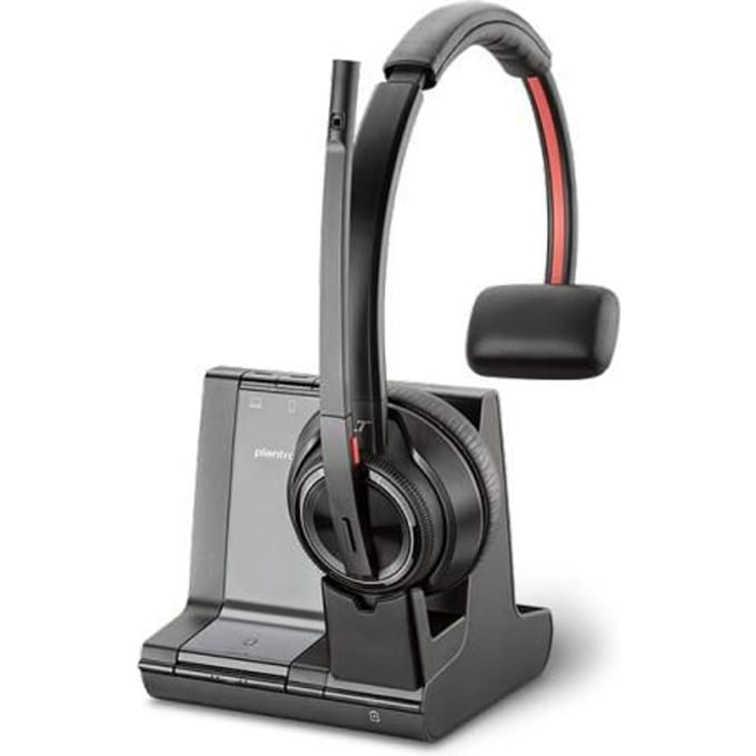 Plantronics Savi W8210/A, UC Monauraal Hoofdband Zwart, Grijs