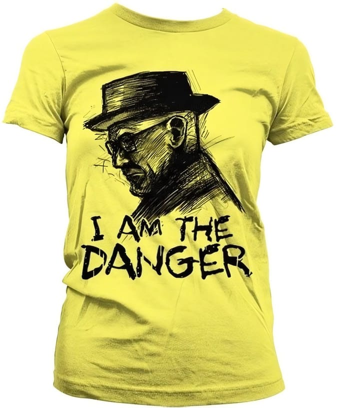 Breaking Bad I Am The Danger Girly T-shirt voor dames, geel