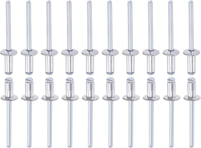 Blindrivetten 5mm x 10mm - Aluminium - Open einde - Geschikt voor machineverbinding - ShopVlot