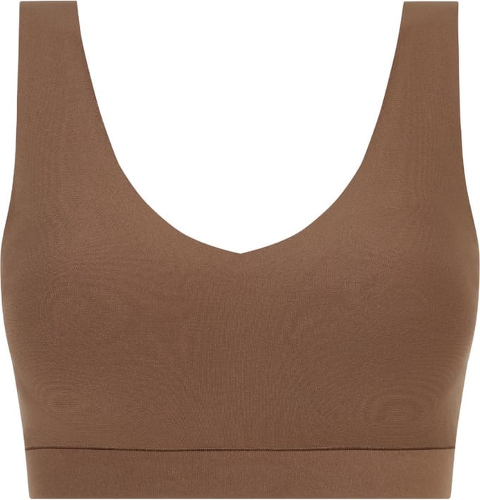 Chantelle - SoftStretch - V-Neck Voorgevormde Top - naadloos - onzichtbaar - COCOA
